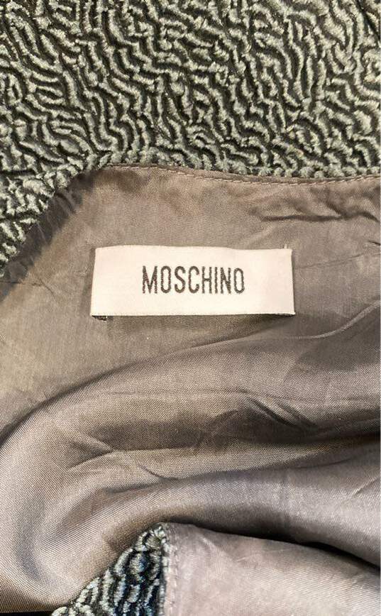 Moschino Gray Textured Midi Dress - Size 6 image number 4