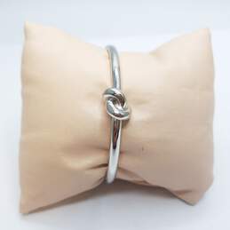 Kate Spade Silver Tone Sailor Knot Hinge 6.5" Bracelet 21.4g