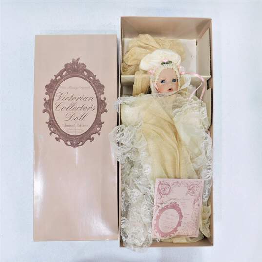 Elsie Massey Victorian Limited Edition Porcelain Baby Doll Angeline IOB w/ COA image number 1