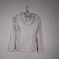 Womens Regular Fit Long Sleeve Drawstring Pullover Hoodie Size Medium image number 2