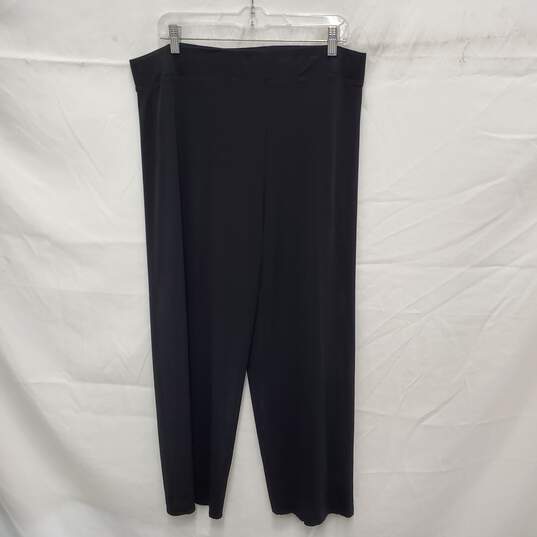 Eileen Fisher WM's Elastic Black Trousers Size L image number 1