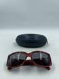 Giorgio Armani Marbled Red Rectangle Sunglasses image number 1