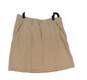 Womens Beige Flat Front Slash Pocket A Line Skirt Size 8 image number 1