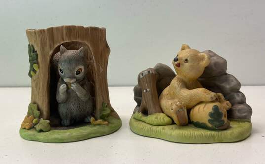 2 Woodlands Surprises Squirrel and Bear Porcelain Figurines image number 1