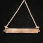 Rose Gold Plated Sterling Silver Pendant Necklace (15.0in) - 5.7g image number 3