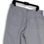 Womens Gray Flat Front Pockets Straight Leg Golf Chino Pants Size 34X32 image number 2