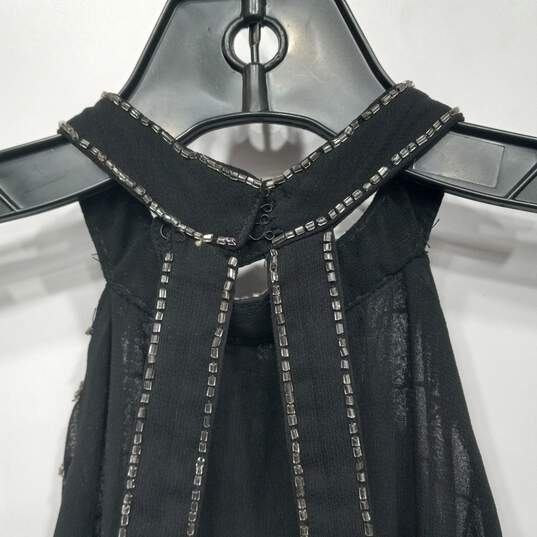 Guess Black Sequin Mini Dress Size 2 NWT image number 4