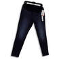 NWT Womens Blue Medium Wash Pockets Denim Skinny Jeans Size 8/29R image number 1