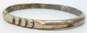 Vintage Kalo 925 Hand Wrought Tiered Accents Oval Bangle Bracelet 28.2g image number 5