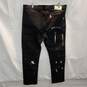 Off-White Black Double Knee Paint Splatter Jeans Size 38 image number 2