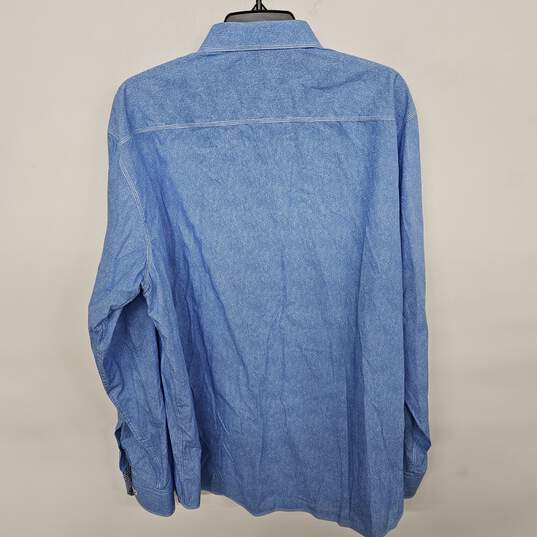 Bugatchi Blue Long Sleeve Button Ups image number 2