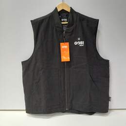 Gobi Heat Black Quilted Lined Workwear Vest Men's Size 2XL NWT
