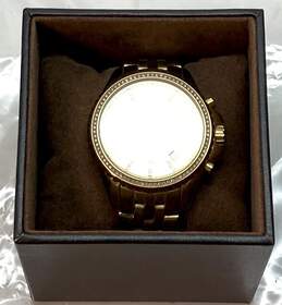 Designer Michael Kors MK-5347 Gold-Tone Glitz Quartz Wristwatch With Box