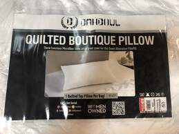 Bed Pillow Quilted 1 Piece White NS alternative image