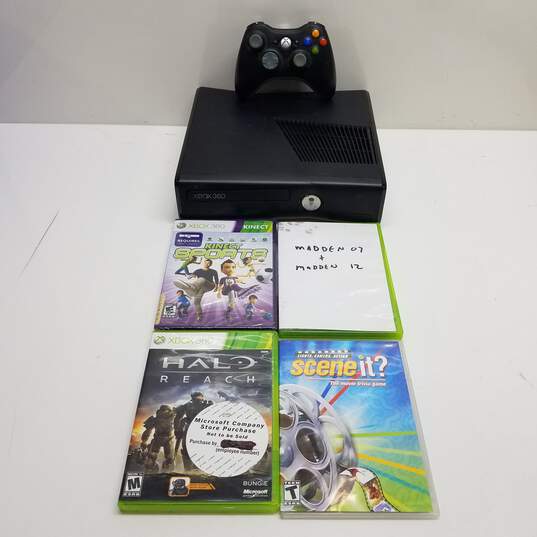 Microsoft Xbox 360 S 250GB Console Bundle with Games & Controller #6 image number 1