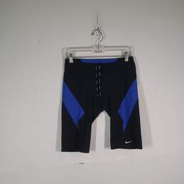 NWT Mens Drawstring Waist Flat Front Compression Swimwear Shorts Size 36