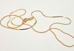 14k Yellow Gold Cobra Chain Necklace 1.8g