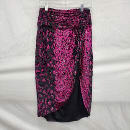 NWT Dundas & Revolve Pink & Black Fuchsia Skirt Size SM