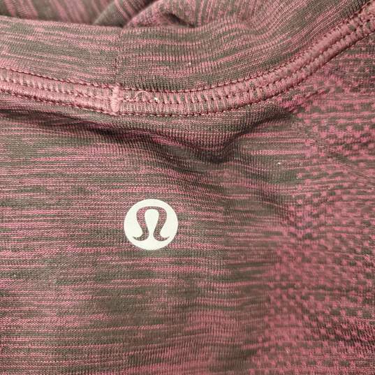 Lululemon Men's Athletica Heather Red Stretch Long Sleeve Tee Size MM image number 3