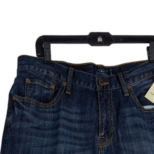 NWT Mens Blue Denim Medium Wash 5-Pocket Design Straight Leg Jeans Sz 34X32 image number 3