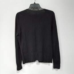 White House Black Market Snap Button Sweater Rhinestone Accent Size M alternative image