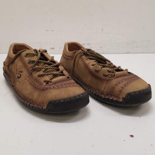 Alcubierre Men's Brown Leather Casual Shoes Sz. 12 image number 3
