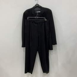 Armani Collezioni Mens Black Pockets 2 Piece Blazer Pants Suit Set Sz 56R W/COA alternative image