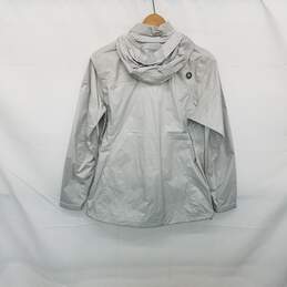 Marmot Light Gray Nylon Hooded Full Zip Jacket WM Size XL alternative image