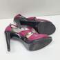 Wm Michael Kors Berkley Strappy Leather W/Front Zip Heels Shoes Sz 9M image number 3