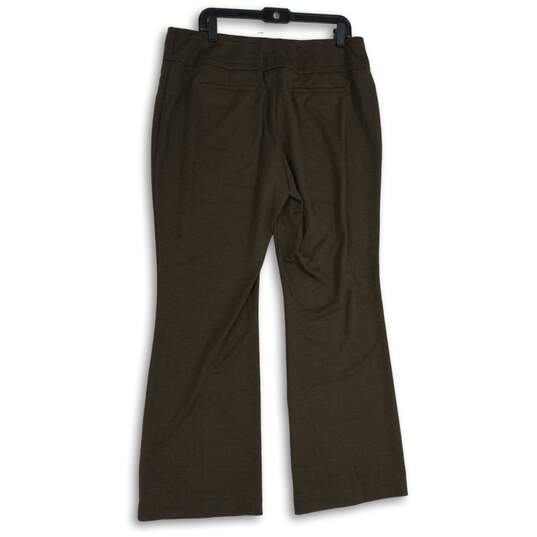 NWT 7th Avenue New York & Company Design Studio Womens Brown Ankle Pants Size XL image number 2