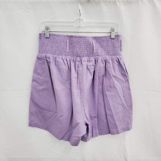 Lucy & Lak Organic Cotton Lilac Adele Shorts NWT Size L image number 2