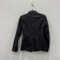 Womens Black Long Sleeve Front Pockets Notch Lapel One-Button Blazer Size 4 image number 2