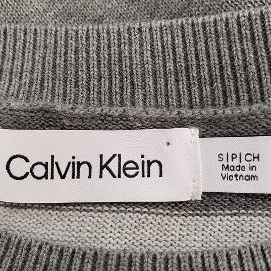 Calvin Klein Men Grey Sweater S NWT image number 3