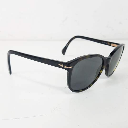 Tommy Hilfiger Brown Tortoise Shell Browline Sunglasses image number 3