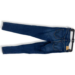 Womens Blue Denim Medium Wash High Rise Stretch Skinny Leg Jeans Size 7R alternative image