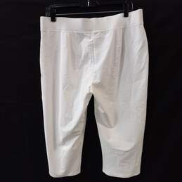 Eileen Fisher Petite Women's White Pull On Capri Pants Size PL NWT alternative image