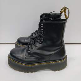 Dr. Martens Unisex Jadon Smooth Black Leather 8 Eye Platform Boots Size 7