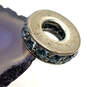 Designer Pandora S925 ALE Sterling Silver Eternity Blue Spacer Beaded Charm image number 2