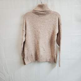 Banana Republic Light Pink Turtleneck Knit Sweater WM Size S NWT alternative image