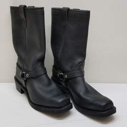Dayton Black Leather Cowboy Boots Size 10
