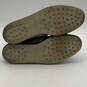 Womens White Leather Buckle Fringe Slip-On Platform Loafer Shoes Size 39 image number 9