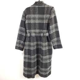 New York & Company Women Black Tweed Coat L/XL NWT alternative image
