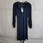 Jones New York stretch knit navy blue dress size 6 image number 1