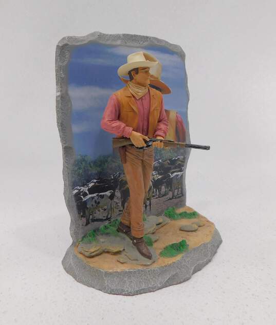 John Wayne Bradford Exchange Western Legend American Hero Cowboy Statue image number 2