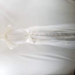 Davids Bridal Women White Dress Size 2 NWT alternative image