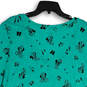 NWT womens Aqua Graphic Print V-Neck Short Sleeve Pullover T-Shirt Size 3 image number 4