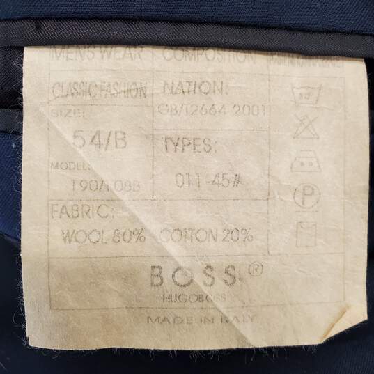 Hugo Boss Men Navy Blue Sport Coat Sz 54/B image number 4