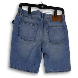 NWT Womens Blue Medium Wash Pockets Denim Straight Leg Boyfriend Shorts 4 alternative image