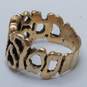Modern 14K Gold Vintage Abstract Open Work Sz 9.5 Ring 10.6g FOR PARTS image number 4