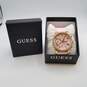 Guess 39mm Gold Tone Case Crystal Bezel Pink Band Lady's Oversize   Chronograph Quartz Watch image number 2